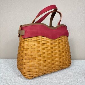 Longaberger sisters collection Everyday Basket style crossbody Bag EUC RARE